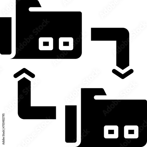 file transfer icon. vector glyph icon for your website, mobile, presentation, and logo design.