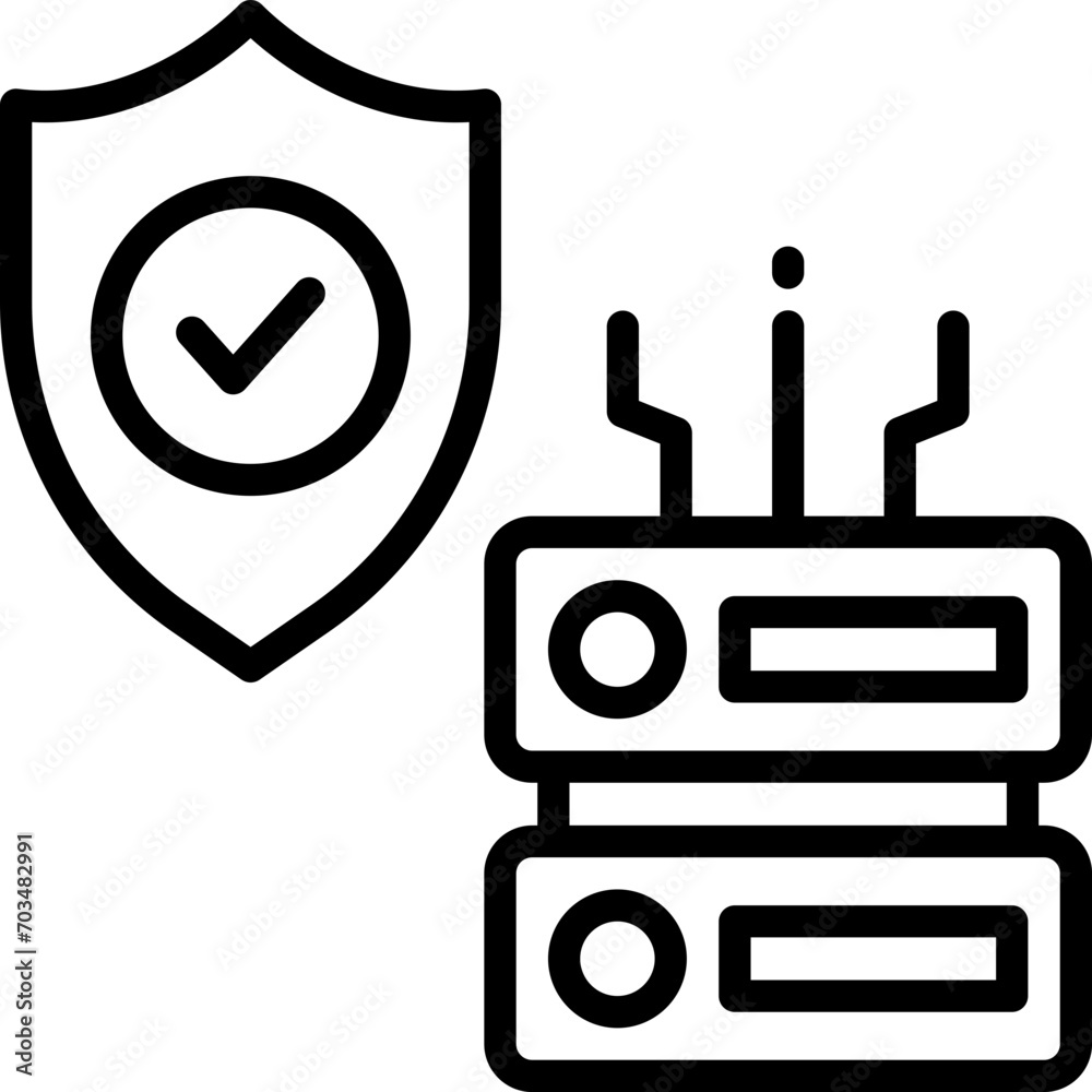 protection icon. vector line icon for your website, mobile, presentation, and logo design. protection icon. vector line icon for your website, mobile, presentation, and logo design.