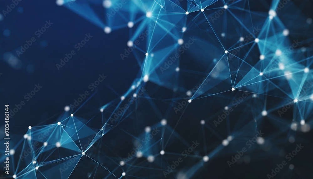 abstract digital connection dots and lines technology background ...