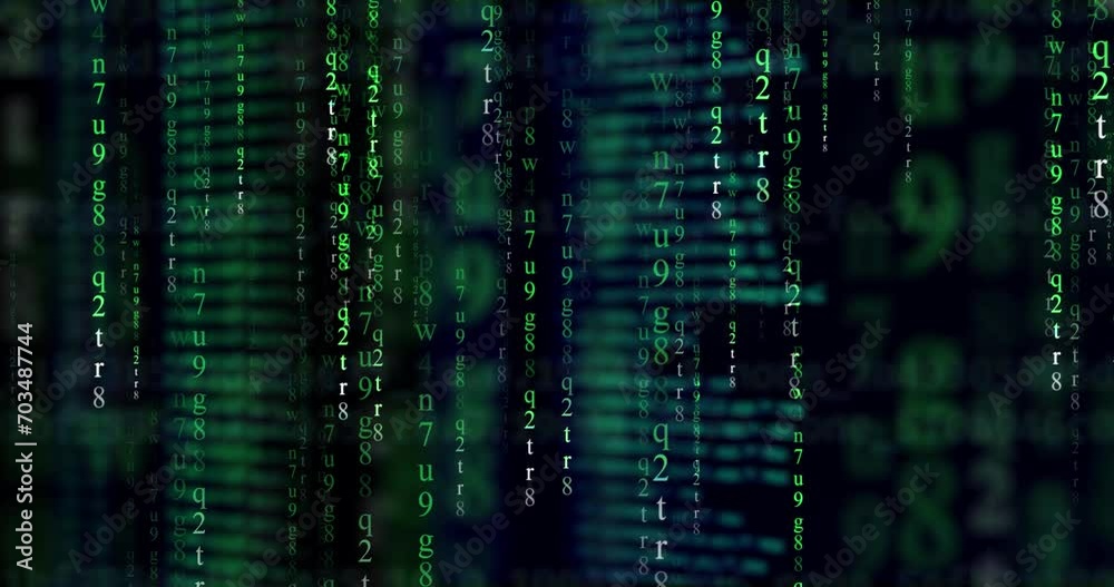 Computer code - Technology background in a matrix style. Programming coding or hacker concept