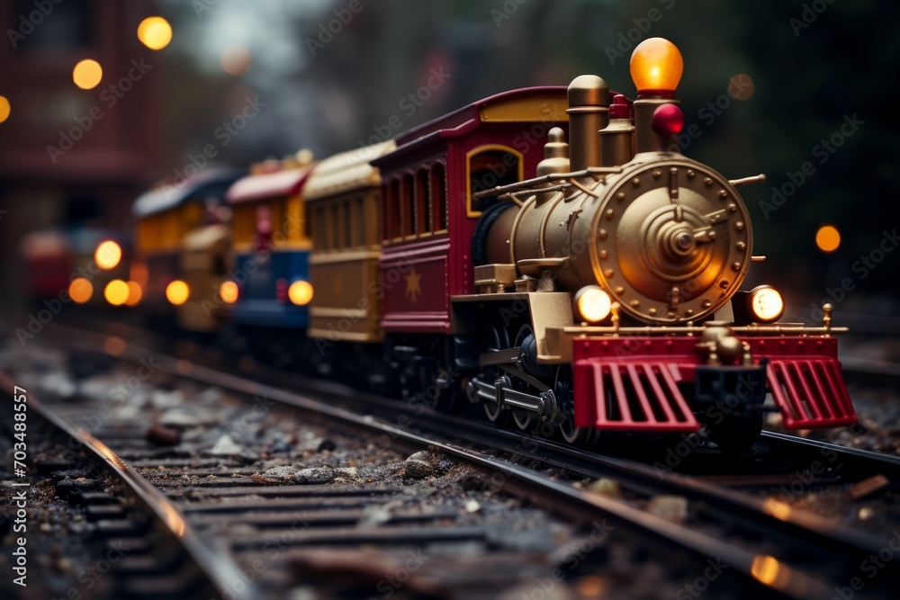 Christmas Train Sets - Generative AI Christmas Train Sets - Generative AI