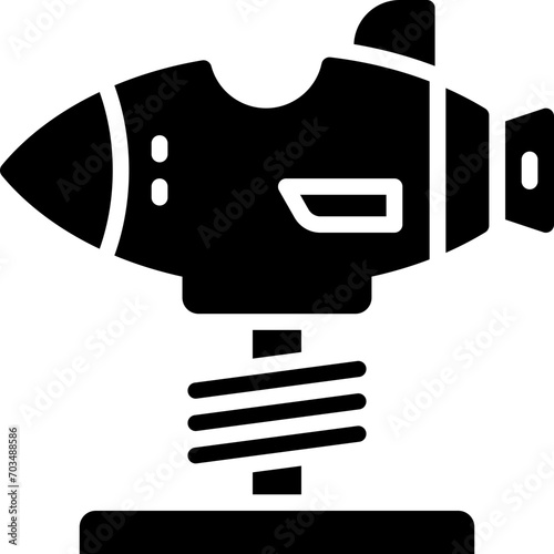 kiddie ride icon. vector glyph icon for your website, mobile, presentation, and logo design.