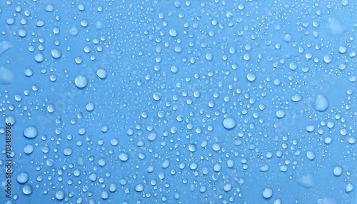 blue background with wet water drops