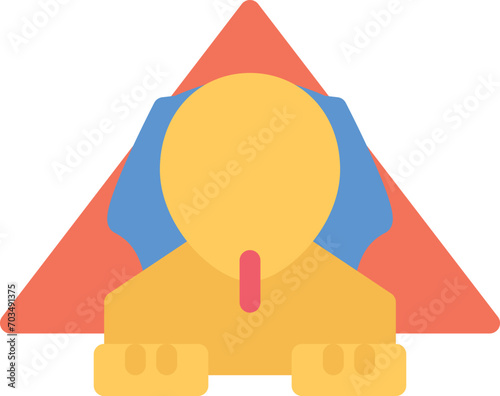 design vector image icons pyramid of cheops