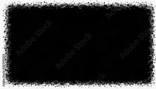 black noise stipple dot work halftone gradient isolated png smooth rounded border