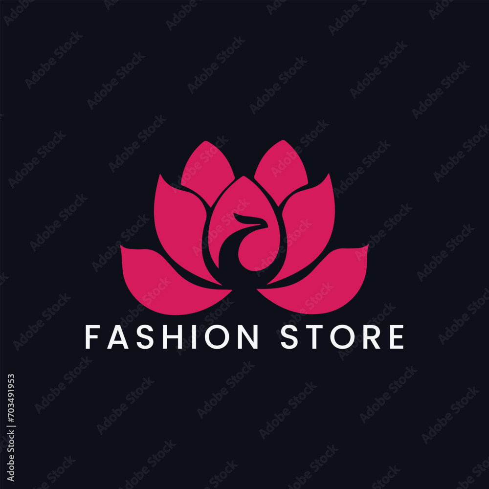 fashion women store logo design vector format fashion women store logo design vector format