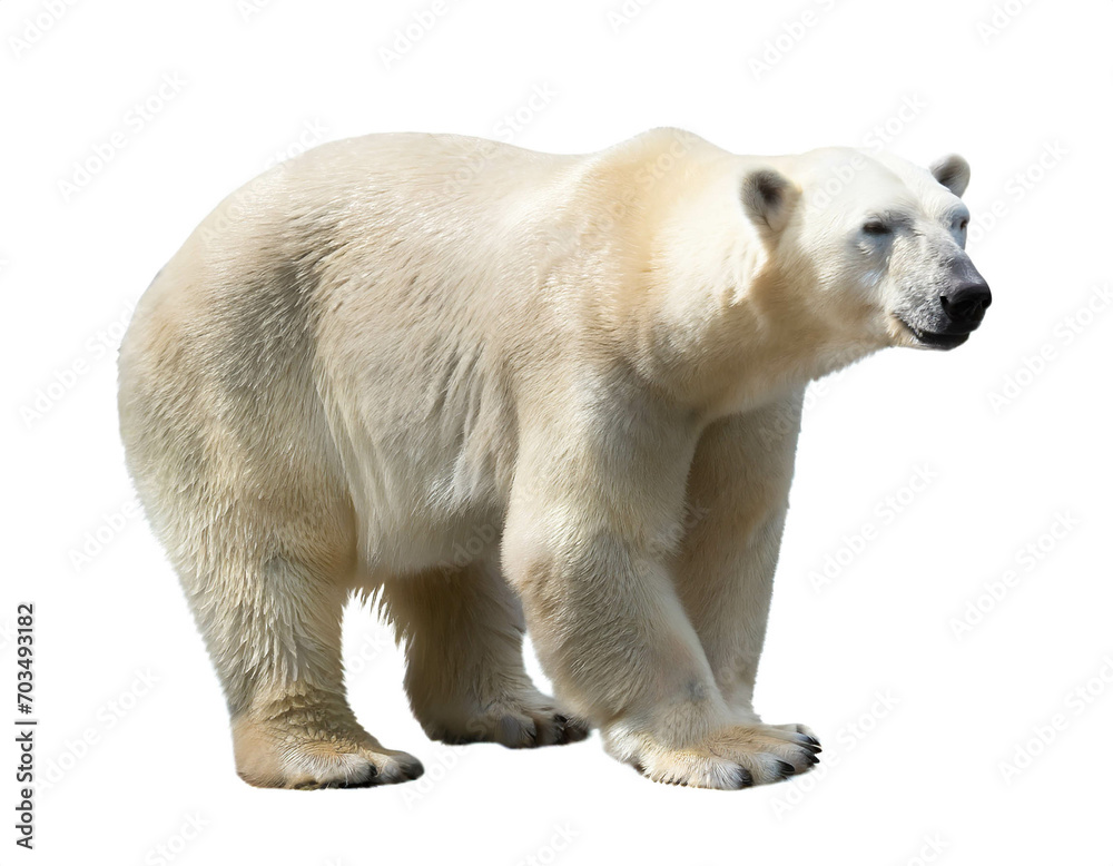 eisbär isoliert auf weißem Hintergrund, Freisteller eisbär isoliert auf weißem Hintergrund, Freisteller
