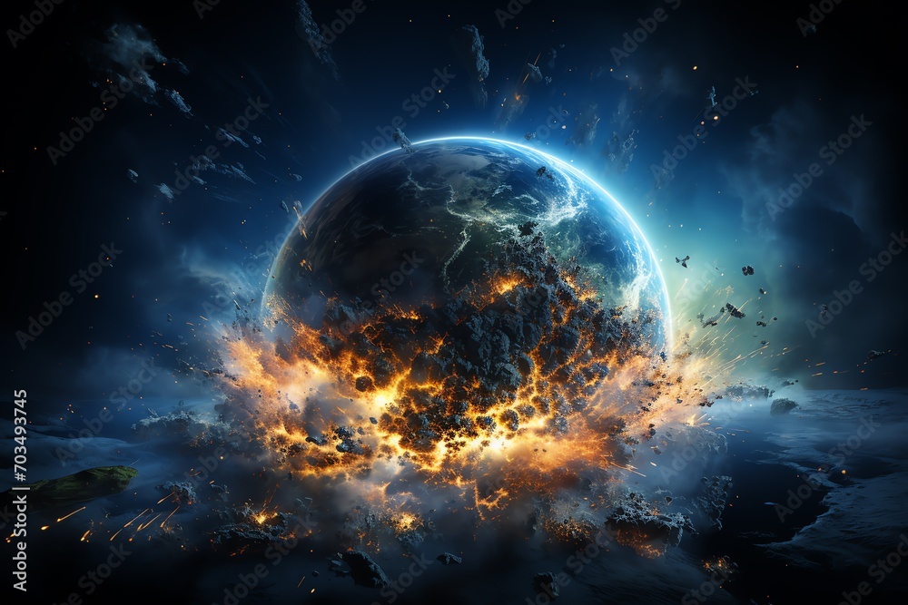 globe earth in space background