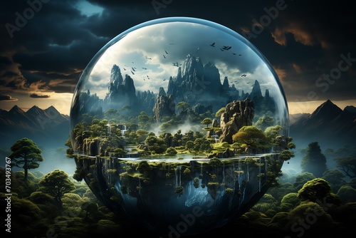 globe earth in dimention picture photo