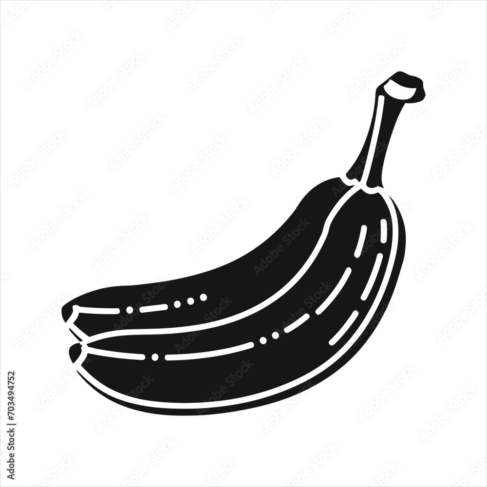 bananas silhouette