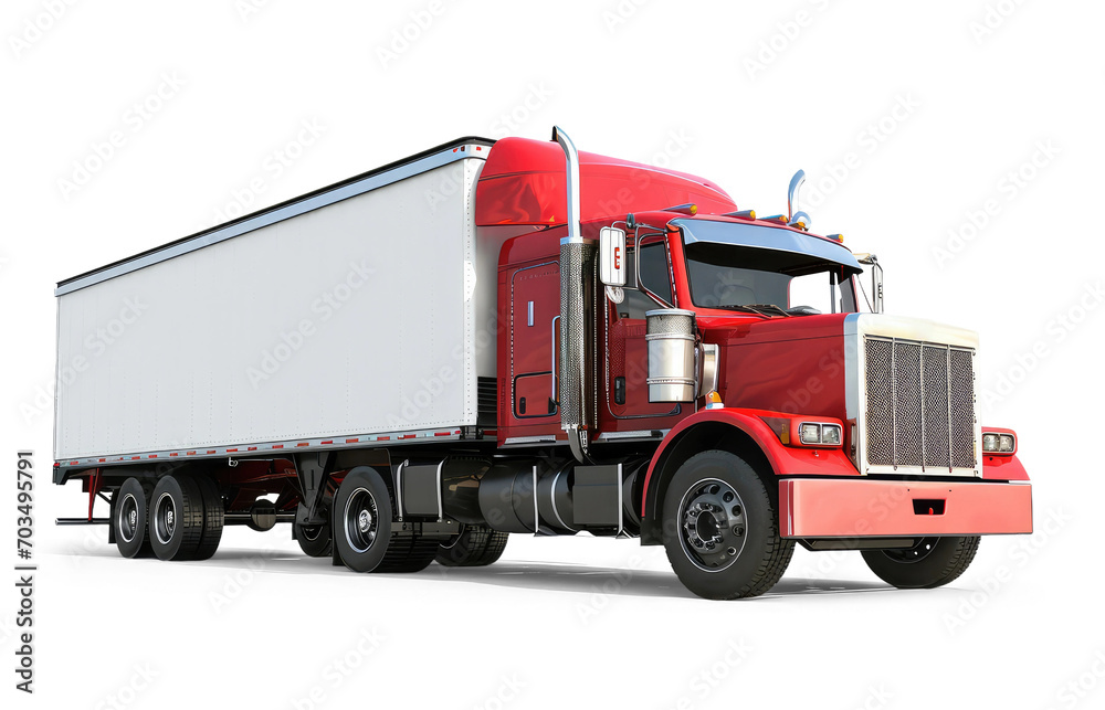 Truck isolated from the background