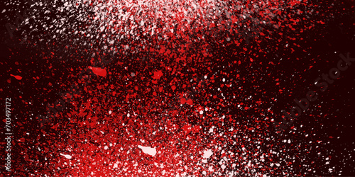 Red Black spit on wall water splash,watercolor on,liquid color spray paint galaxy view.glitter art wall background splash paint.water ink vivid textured.

