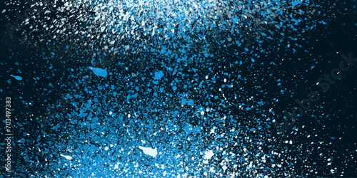 Lite blue Black aquarelle painted galaxy view splatter splashes spit on wall.wall background watercolor on water ink splash paint,backdrop surface.spray paint vivid textured.
 photo