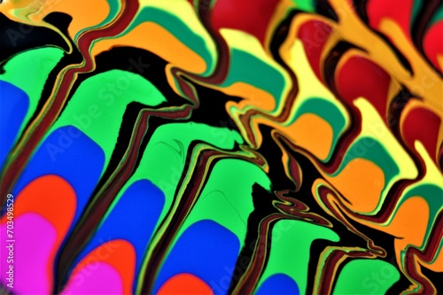 Fluttering mixed colors. Unique abstract background.