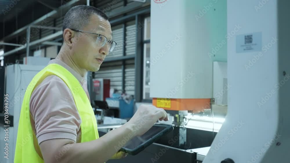 person working in factory