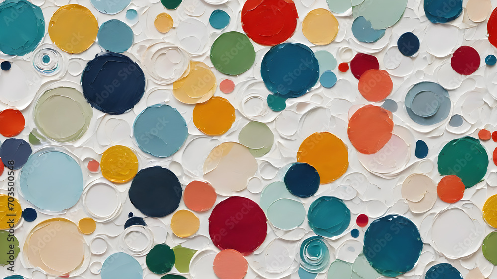 Hand drawn geometric seamless Round circular dot polka dot pattern. doodle. AI generated image, ai Hand drawn geometric seamless Round circular dot polka dot pattern. doodle. AI generated image, ai
