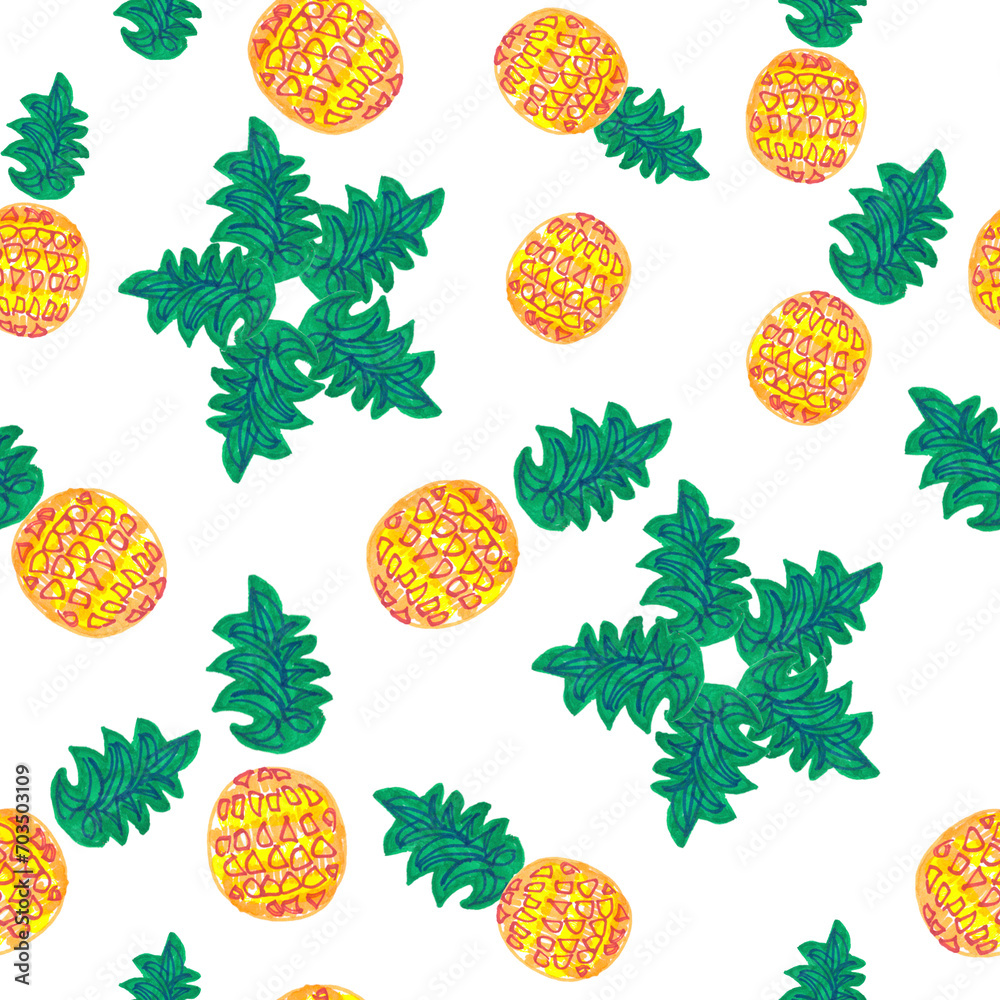 seamless pattern with fruits seamless pattern with tropical fruit pineapple seamless pattern with fruits seamless pattern with tropical fruit pineapple