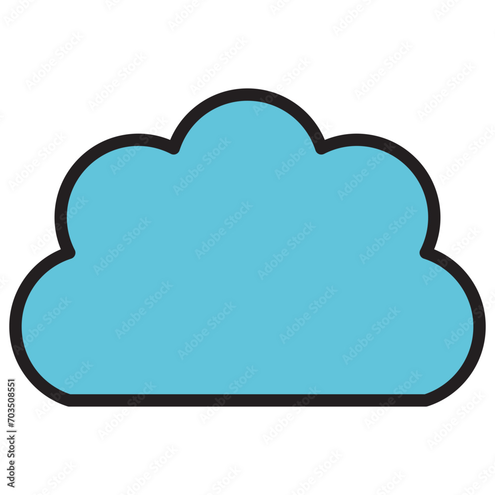 cloud color icon cloud color icon