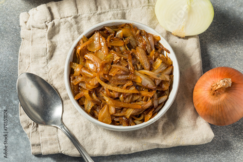 Bilde på lerret Brown Organic Caramelized Onions