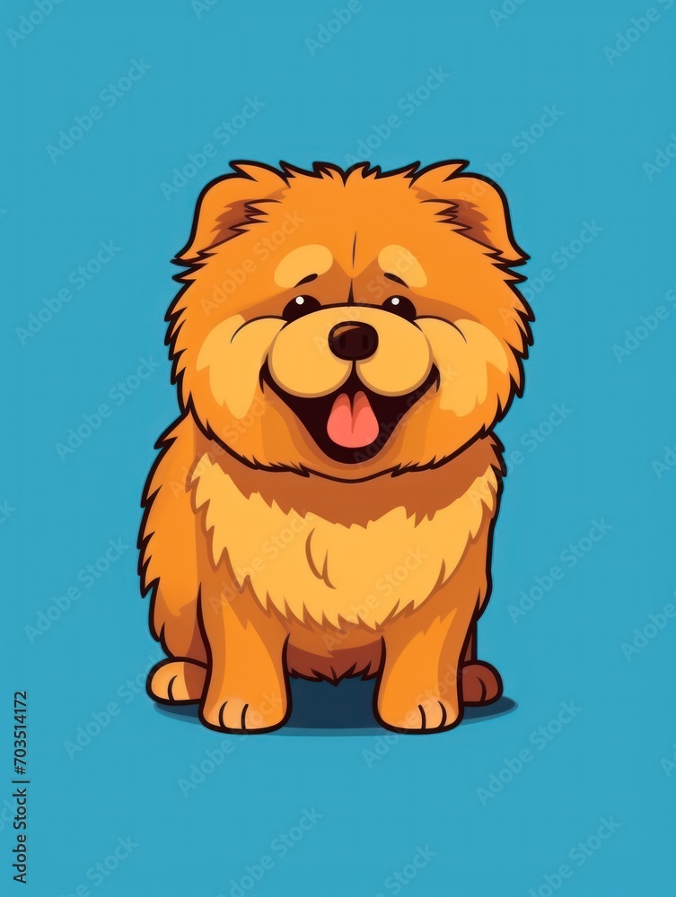Picture for kids, happy baby dog,