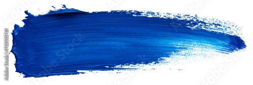 Panel kuchenny z motywem Hand painted stroke of blue paint brush isolated on white background