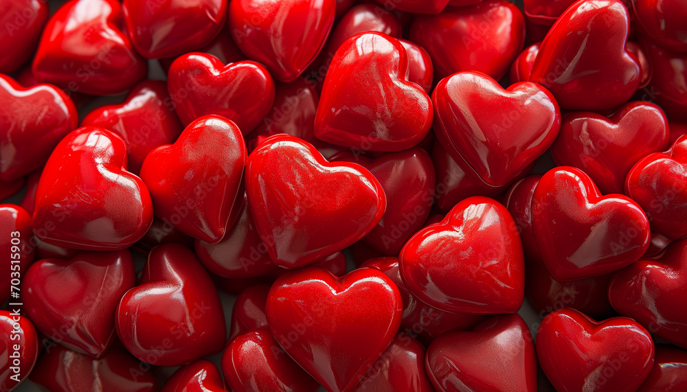 Heart shaped candy background Heart shaped candy background