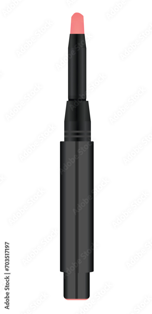 Pink mascara eyebrow pen. vector Pink mascara eyebrow pen. vector