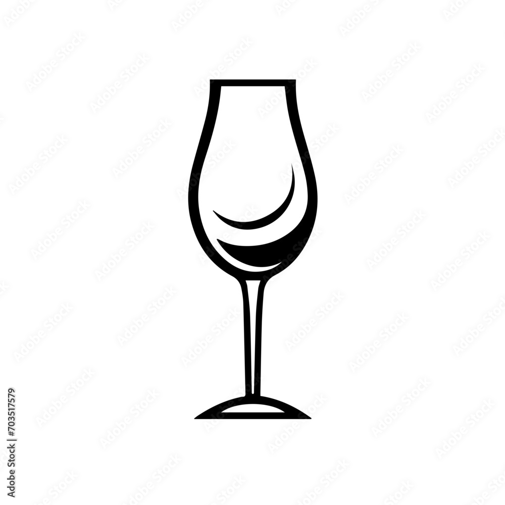 Elegant Champagne Glass Celebration Vector Elegant Champagne Glass Celebration Vector