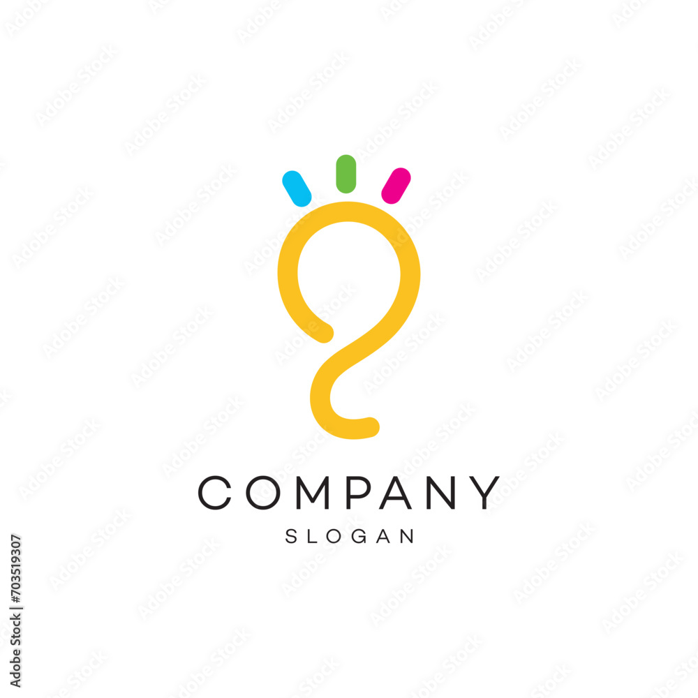Bulb creative abstract light logo design timeless emblem brand identity logotype abstract minimalist monogram typography vector logo Bulb creative abstract light logo design timeless emblem brand identity logotype abstract minimalist monogram typography vector logo