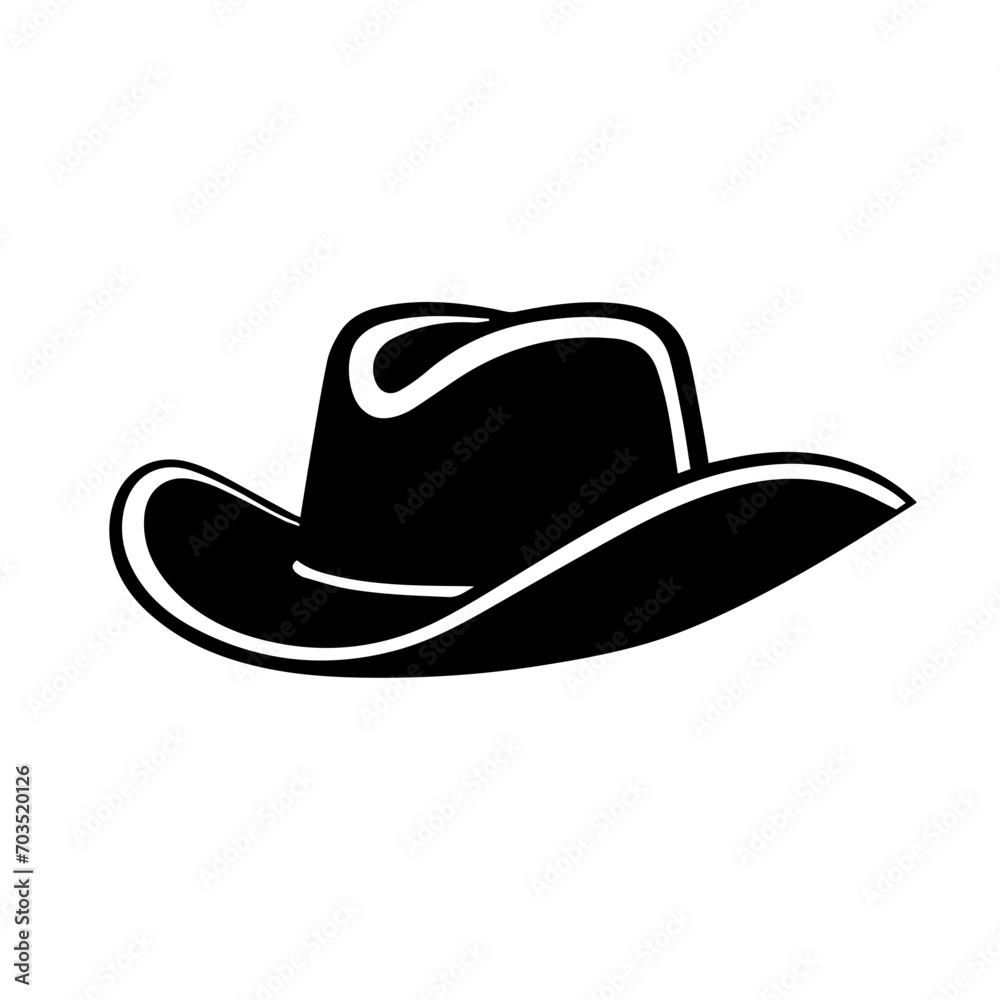 Classic Cowboy Hat Western Vector Design