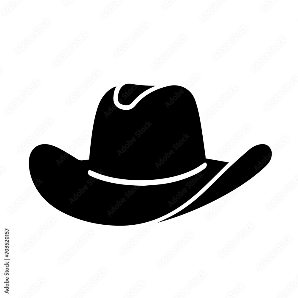 Classic Cowboy Hat Western Vector Design Classic Cowboy Hat Western Vector Design
