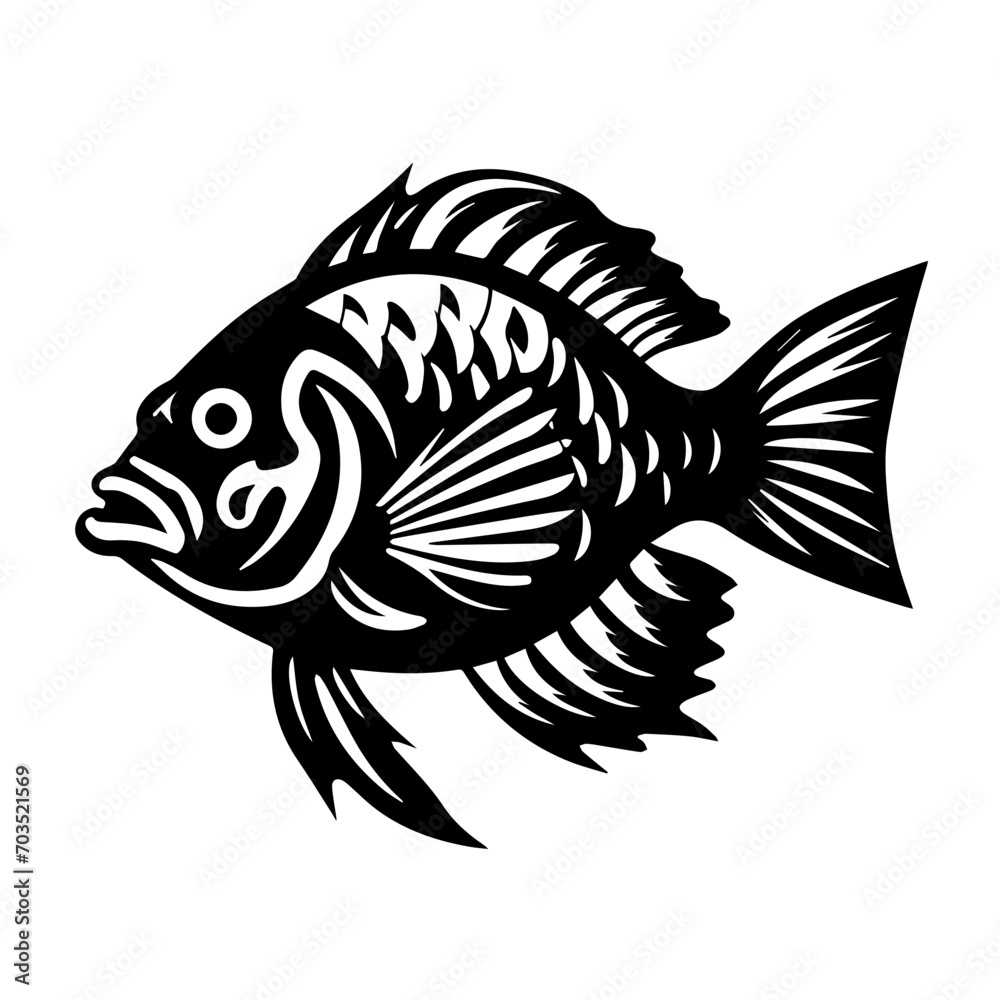 Vibrant Tropical Fish Underwater Vector Vibrant Tropical Fish Underwater Vector