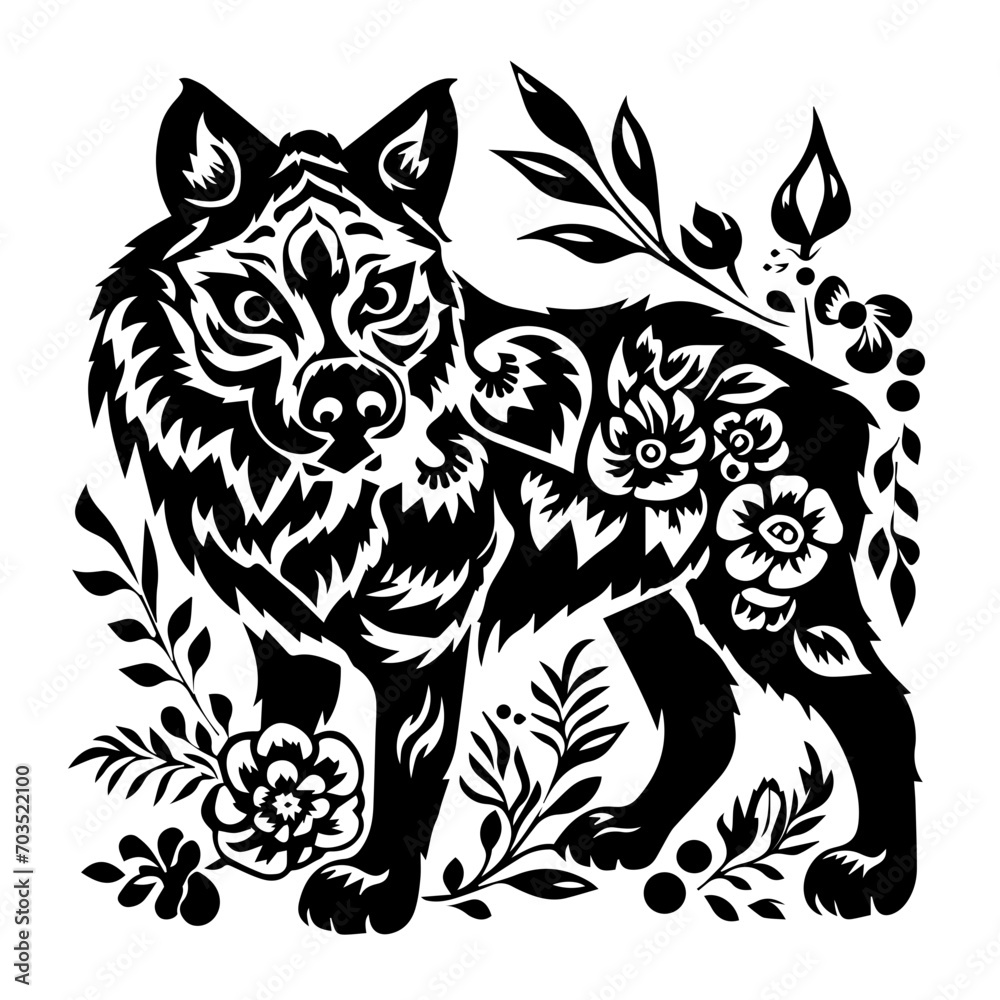 Enchanting Floral Animal Nature Vector Art Enchanting Floral Animal Nature Vector Art