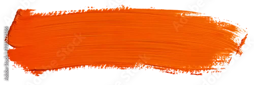 Panel kuchenny z motywem Orange stroke of paint texture isolated on transparent background