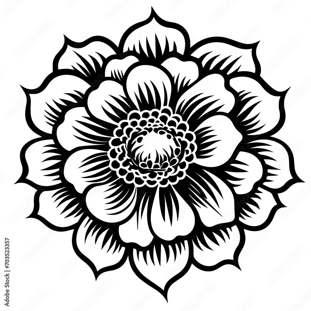 Vibrant Spring Flower Bloom Vector Illustration