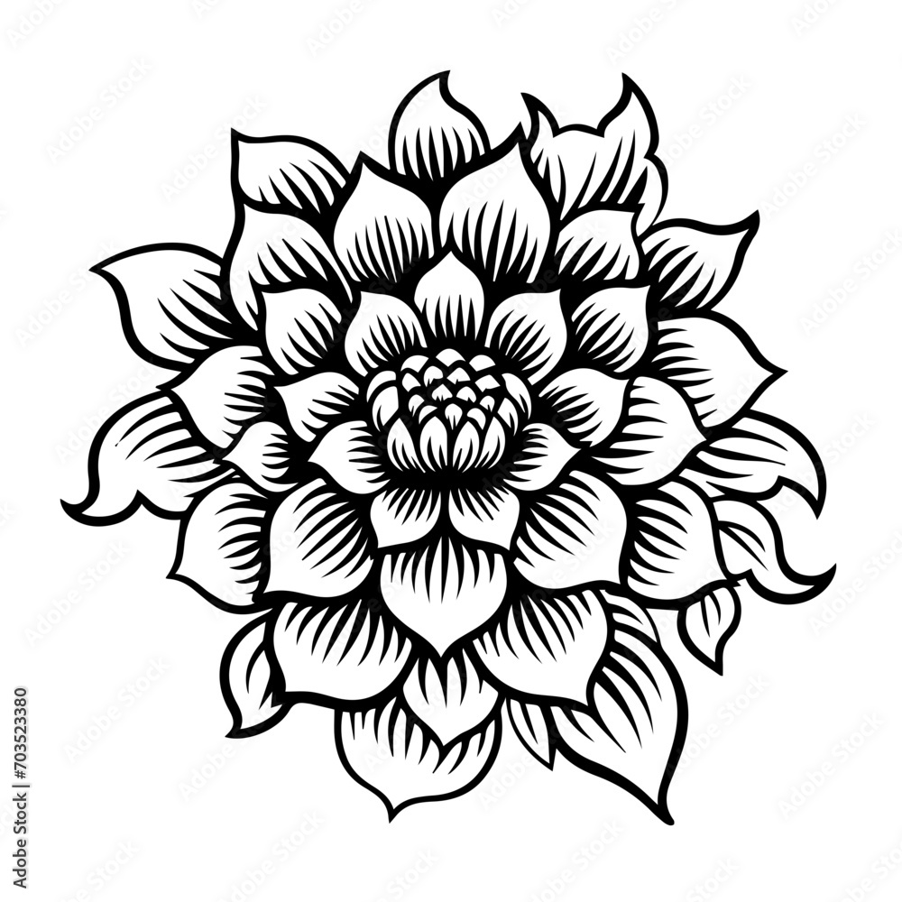 Vibrant Spring Flower Bloom Vector Illustration Vibrant Spring Flower Bloom Vector Illustration