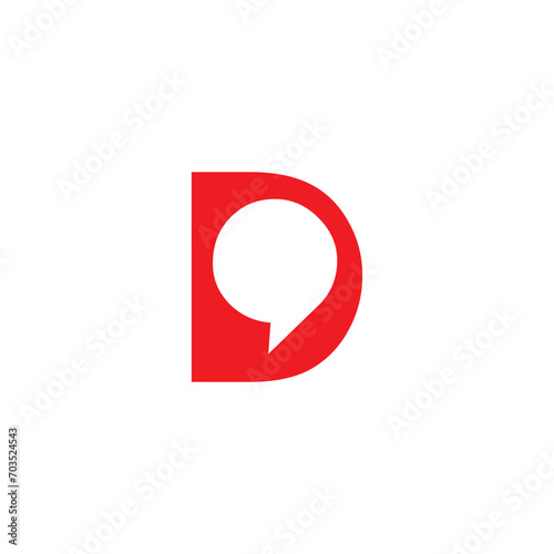 Letter D logo design timeless emblem brand identity logotype abstract minimalist monogram typography vector logo