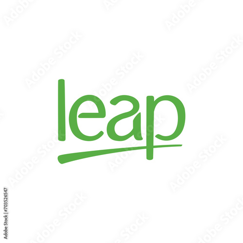 Name leap technology logo design timeless emblem brand identity logotype abstract minimalist monogram typography vector logo