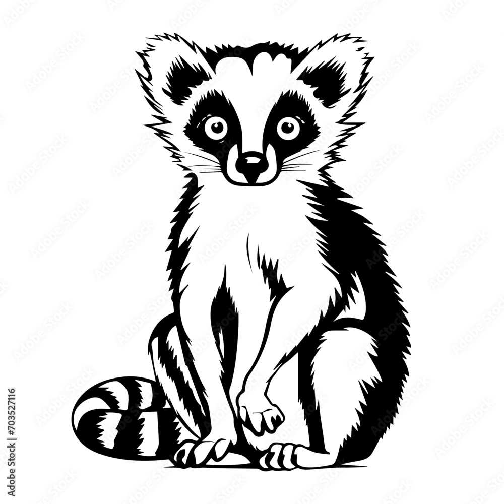 Wild Lemur Vector