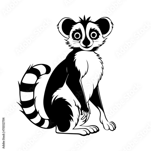 Wild Lemur Vector