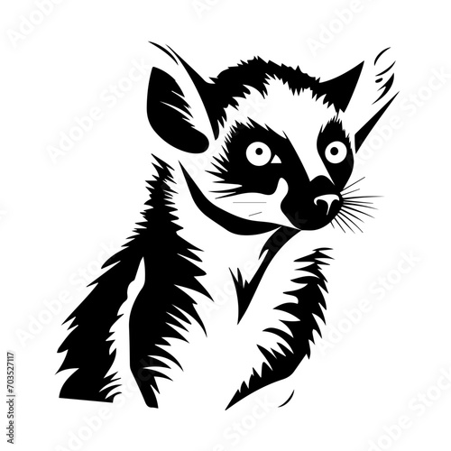 Wild Lemur Vector