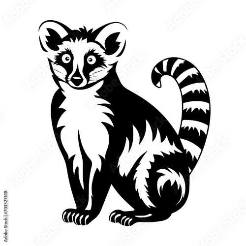 Wild Lemur Vector