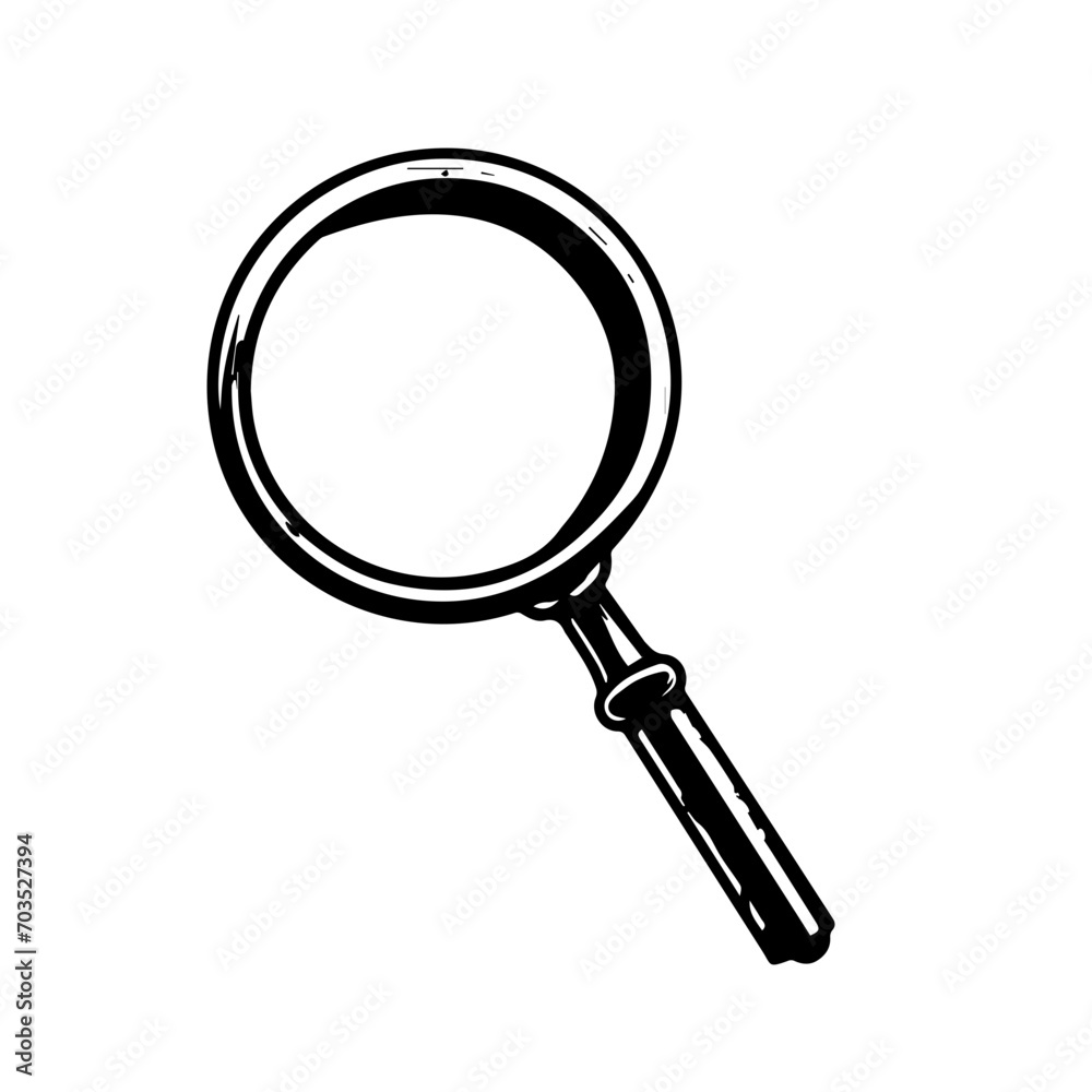 Classic Magnifying Glass Vector Design Classic Magnifying Glass Vector Design