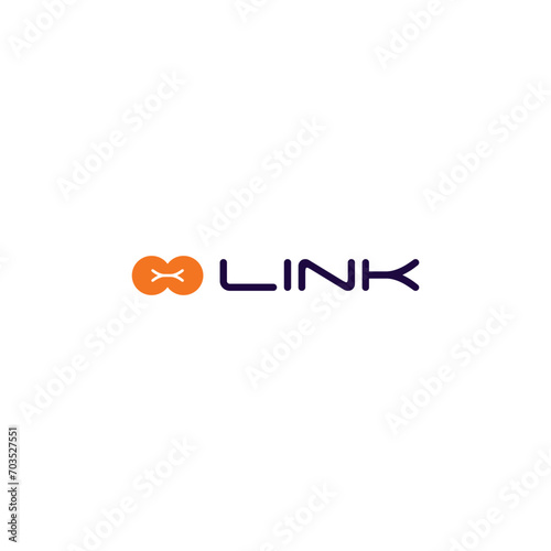 Connection link communiction logo design timeless emblem brand identity logotype abstract minimalist monogram typography vector logo photo