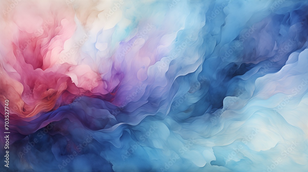 Watercolor abstract paint background. Liquid fluid texture