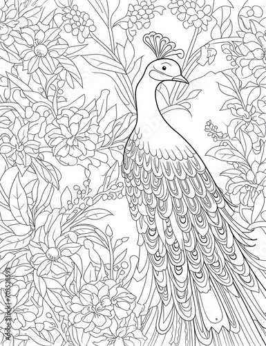 Wallpaper Mural Coloring book page Torontodigital.ca