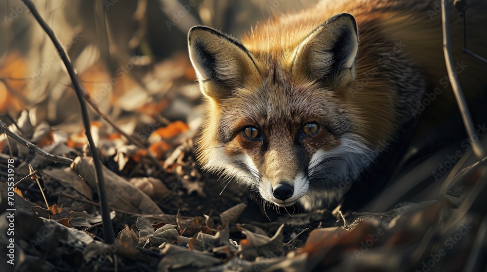 Close Up of Fox Lying on Ground - National Wildlife Day 2024 Close Up of Fox Lying on Ground - National Wildlife Day 2024