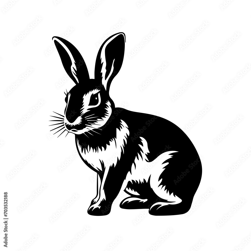 Cute Rabbit Vector Illustration Cute Rabbit Vector Illustration