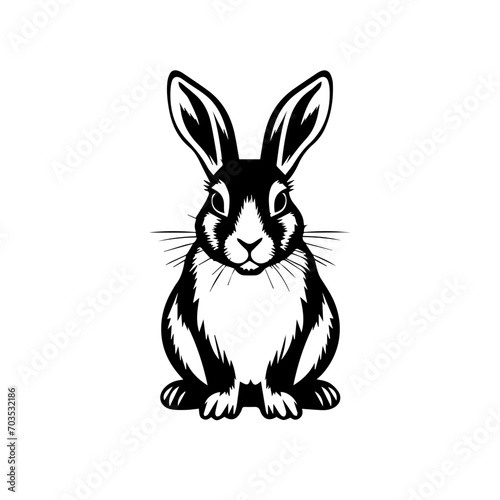 Cute Rabbit Vector Illustration