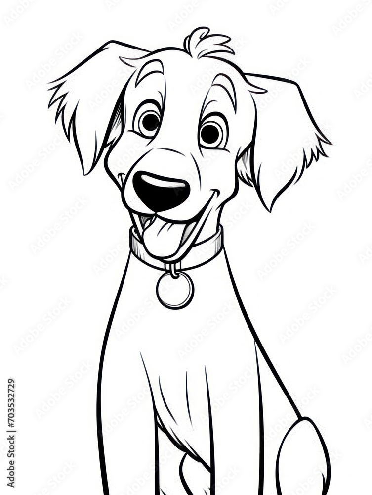 Fototapeta premium Coloring book page